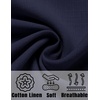image:imageCOOFANDY Mens Linen Shirts Short Sleeve Casual Shirts Button Down Shirt for Men Beach Summer Wedding ShirtNavy Blue