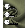 image:imageCOOFANDY Mens Linen Shirts Short Sleeve Casual Shirts Button Down Shirt for Men Beach Summer Wedding ShirtOlive Green