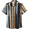 image:imageCOOFANDY Mens Linen Shirts Short Sleeve Casual Shirts Button Down Shirt for Men Beach Summer Wedding ShirtPainting