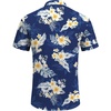 image:imageCOOFANDY Mens Linen Shirts Short Sleeve Casual Shirts Button Down Shirt for Men Beach Summer Wedding ShirtSummer Floralnavy Blue