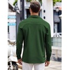 image:imageCOOFANDY Mens Long Sleeve Button Down Shirts Wrinkle Free Untucked Shirts Casual Dress Shirt for MenGreen