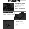 image:imageCOOFANDY Mens Long Sleeve Dress Shirt Casual Button Down Shirts Wrinkle Free Untucked ShirtBlack