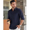 image:imageCOOFANDY Mens Long Sleeve Dress Shirt Casual Button Down Shirts Wrinkle Free Untucked ShirtBlueviolet