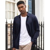 image:imageCOOFANDY Mens Long Sleeve Dress Shirt Casual Button Down Shirts Wrinkle Free Untucked ShirtBlueviolet