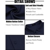 image:imageCOOFANDY Mens Long Sleeve Dress Shirt Casual Button Down Shirts Wrinkle Free Untucked ShirtBlueviolet