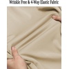 image:imageCOOFANDY Mens Long Sleeve Dress Shirt Casual Button Down Shirts Wrinkle Free Untucked ShirtChampagne