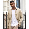 image:imageCOOFANDY Mens Long Sleeve Dress Shirt Casual Button Down Shirts Wrinkle Free Untucked ShirtChampagne