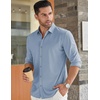image:imageCOOFANDY Mens Long Sleeve Dress Shirt Casual Button Down Shirts Wrinkle Free Untucked ShirtLight Blue
