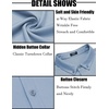 image:imageCOOFANDY Mens Long Sleeve Dress Shirt Casual Button Down Shirts Wrinkle Free Untucked ShirtLight Blue