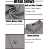 image:imageCOOFANDY Mens Long Sleeve Dress Shirt Casual Button Down Shirts Wrinkle Free Untucked ShirtLight Grey