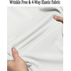 image:imageCOOFANDY Mens Long Sleeve Dress Shirt Casual Button Down Shirts Wrinkle Free Untucked ShirtWhite