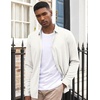 image:imageCOOFANDY Mens Long Sleeve Dress Shirt Casual Button Down Shirts Wrinkle Free Untucked ShirtWhite