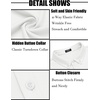 image:imageCOOFANDY Mens Long Sleeve Dress Shirt Casual Button Down Shirts Wrinkle Free Untucked ShirtWhite