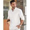 image:imageCOOFANDY Mens Long Sleeve Dress Shirt Casual Button Down Shirts Wrinkle Free Untucked ShirtWhite