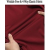 image:imageCOOFANDY Mens Long Sleeve Dress Shirt Casual Button Down Shirts Wrinkle Free Untucked ShirtWine Red