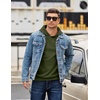 image:imageCOOFANDY Mens Long Sleeve Hooded Sweatshirt Casual Lightweight Hoodies Pullover Textured Drawstring Hoodie with Kanga PocketArmy Green