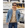 image:imageCOOFANDY Mens Long Sleeve Hooded Sweatshirt Casual Lightweight Hoodies Pullover Textured Drawstring Hoodie with Kanga PocketKhaki