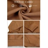 image:imageCOOFANDY Mens Long Sleeve Hooded Sweatshirt Casual Lightweight Hoodies Pullover Textured Drawstring Hoodie with Kanga PocketLight Brown