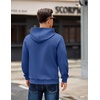 image:imageCOOFANDY Mens Long Sleeve Hooded Sweatshirt Casual Lightweight Hoodies Pullover Textured Drawstring Hoodie with Kanga PocketRoyal Blue