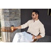 image:imageCOOFANDY Mens Long Sleeve Oxford Dress Shirts Button Down Shirt Casual Band Collar ShirtsBeige