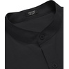 image:imageCOOFANDY Mens Long Sleeve Oxford Dress Shirts Button Down Shirt Casual Band Collar ShirtsBlack