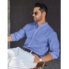 image:imageCOOFANDY Mens Long Sleeve Oxford Dress Shirts Button Down Shirt Casual Band Collar ShirtsBlue
