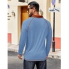 image:imageCOOFANDY Mens Long Sleeve Polo Shirts Casual Button Collared Shirts Raglan Golf T ShirtBlue
