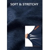 image:imageCOOFANDY Mens Long Sleeve Polo Shirts Casual Button Collared Shirts Raglan Golf T ShirtNavy Blue
