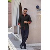 image:imageCOOFANDY Mens Long Sleeve Wrinkle Free Dress Shirts Inner Contrast Business Casual Button Down ShirtBlack