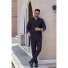 image:imageCOOFANDY Mens Long Sleeve Wrinkle Free Dress Shirts Inner Contrast Business Casual Button Down ShirtDeep Blue