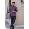 image:imageCOOFANDY Mens Long Sleeve Wrinkle Free Dress Shirts Inner Contrast Business Casual Button Down ShirtPurple
