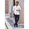 image:imageCOOFANDY Mens Long Sleeve Wrinkle Free Dress Shirts Inner Contrast Business Casual Button Down ShirtWhite