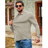 image:imageCOOFANDY Mens Muscle Fit Dress Shirts Wrinkle Free Long Sleeve Button Down Shirt Stretch Business ShirtMoon Grey