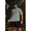 image:imageCOOFANDY Mens Muscle T Shirts Short Sleeve Slim Fit Tshirts Gym Workout Athletic Crewneck ShirtGreen