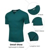 image:imageCOOFANDY Mens Muscle TShirts VNeck Slim Fit Workout Shirt Short Sleeve Longline Gym Athletic Tee ShirtsGreen