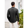image:imageCOOFANDY Mens Oxford Shirt Double Pockets Long Sleeve Wedding Shirt Regular Fit