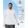 image:imageCOOFANDY Mens SPF 50 Sun Shirts Long Sleeve Rash Guard Thin Summer Hoodie Sun Protection Fishing Shirt with ThumbholeWhite