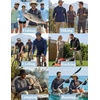 image:imageCOOFANDY Mens SPF 50 Sun Shirts Long Sleeve Rash Guard Thin Summer Hoodie Sun Protection Fishing Shirt with ThumbholeWine Red