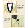 image:imageCOOFANDY Mens Sequin Blazer Sparkly Glitter Jacket Shiny Floral Suit Jacket Stylish Party Wedding Banquet Prom TuxedoChampagne