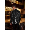 image:imageCOOFANDY Mens Sequin Blazer Tuxedo Party Prom Wedding Tuxedo One Button JacketBlack