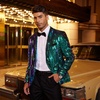image:imageCOOFANDY Mens Sequin Blazer Tuxedo Party Prom Wedding Tuxedo One Button JacketBlue