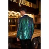 image:imageCOOFANDY Mens Sequin Blazer Tuxedo Party Prom Wedding Tuxedo One Button JacketBlue