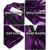 image:imageCOOFANDY Mens Sequin Blazer Tuxedo Party Prom Wedding Tuxedo One Button JacketPurple