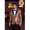 image:imageCOOFANDY Mens Sequin Blazer Tuxedo Party Prom Wedding Tuxedo One Button JacketRose Gold