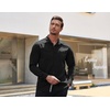 image:imageCOOFANDY Mens Shirt Slim Fit Dress Solid Button Down Work Business with Pockets 01Black Large Long Sleeve