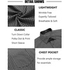 image:imageCOOFANDY Mens Short Sleeve Button Down Shirts Wrinkle Free Dress Shirts Casual Polka Dot Print Shirt with PocketBlackwindmill