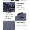 image:imageCOOFANDY Mens Short Sleeve Button Down Shirts Wrinkle Free Dress Shirts Casual Polka Dot Print Shirt with PocketBluewindmill
