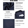 image:imageCOOFANDY Mens Short Sleeve Button Down Shirts Wrinkle Free Dress Shirts Casual Polka Dot Print Shirt with PocketNavy Blue