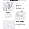 image:imageCOOFANDY Mens Short Sleeve Button Down Shirts Wrinkle Free Dress Shirts Casual Polka Dot Print Shirt with PocketWhite