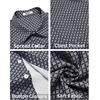 image:imageCOOFANDY Mens Short Sleeve Casual Button Down Shirt Business Untucked Dress Shirts with PocketBlack Greysquare